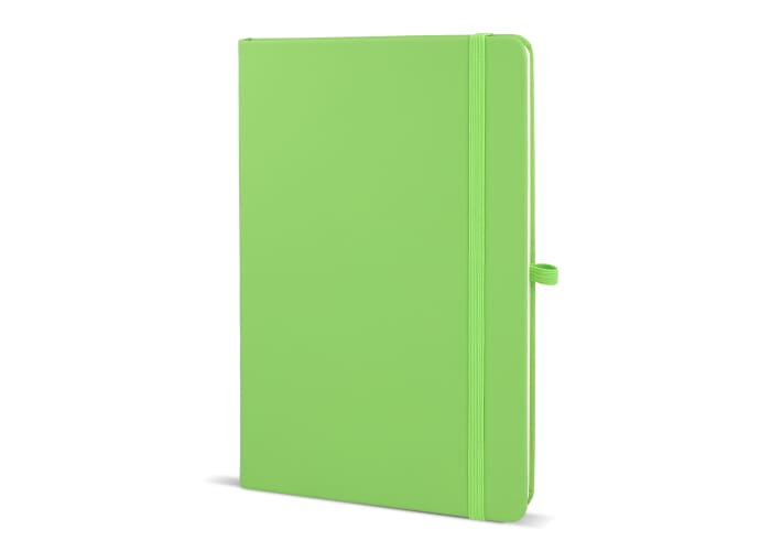 Carnet promotionnel A5 avec passant stylo Sora Vert clair